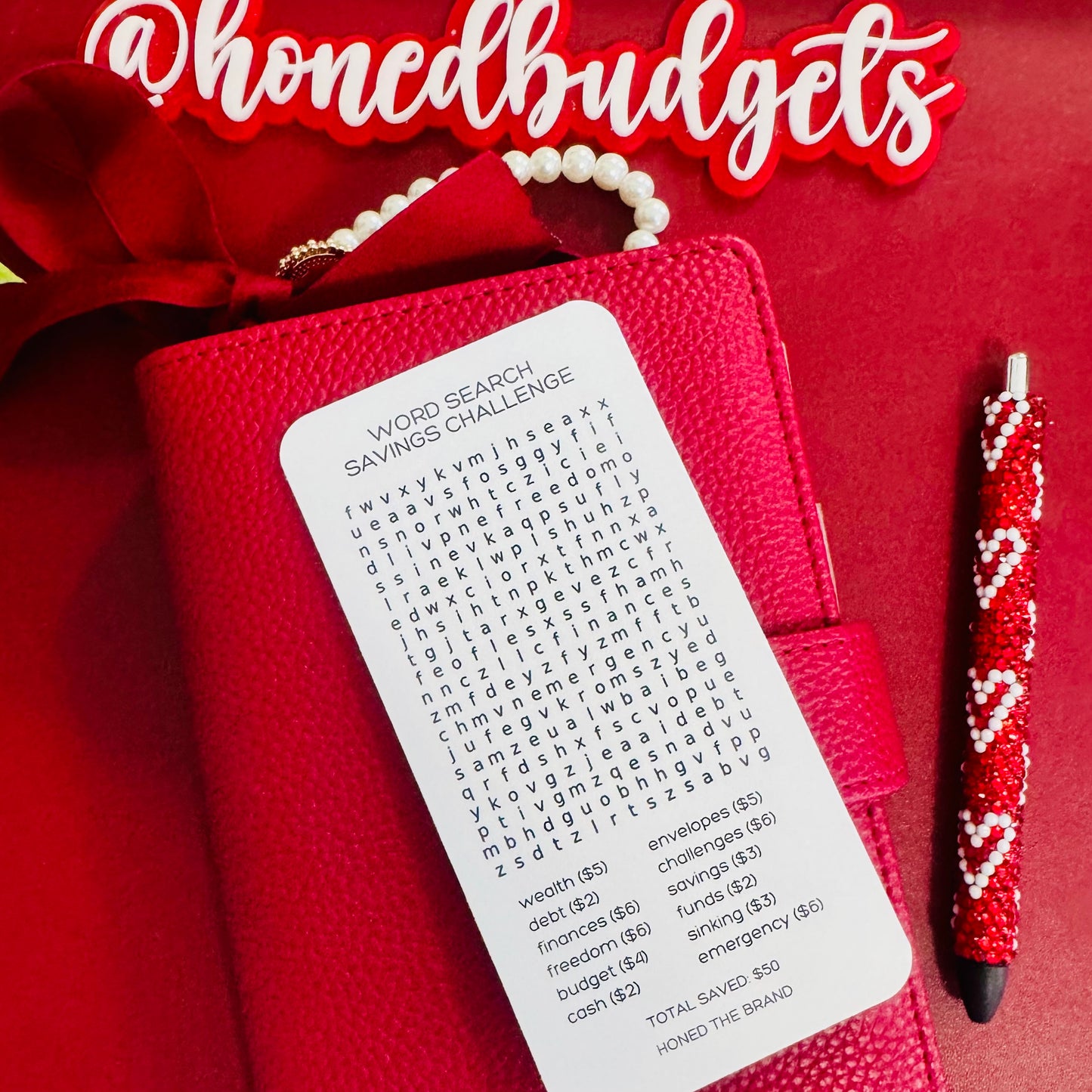 Word Search Savings Challenge