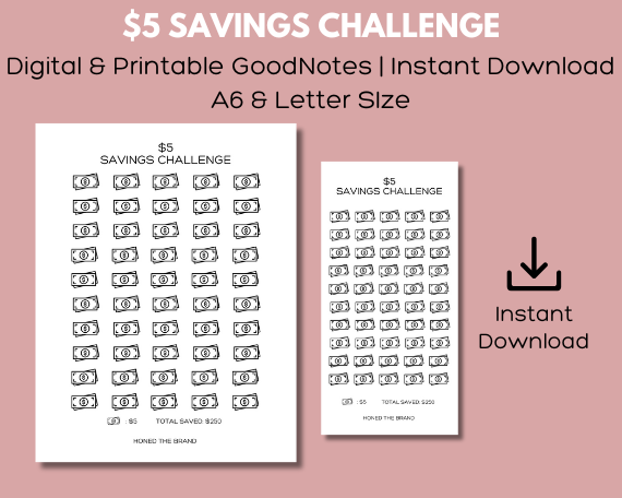 Digital $5 Savings Challenge