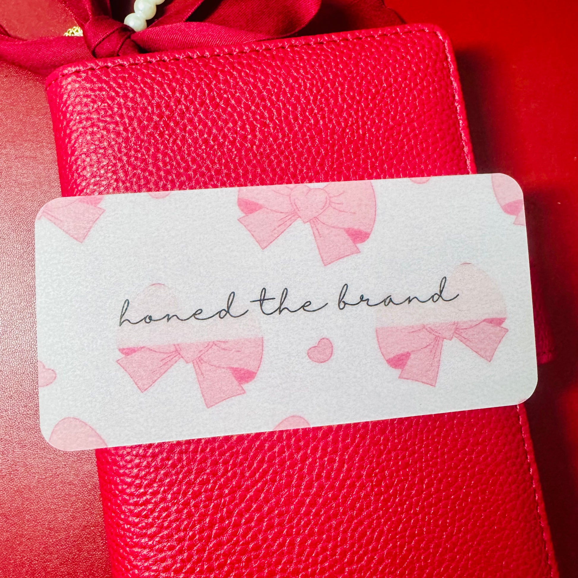 Bow Custom Cash Envelope Insert