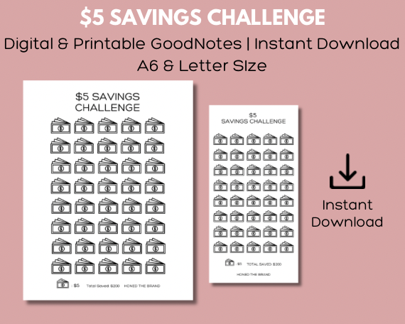 Digital $5 Savings Challenge