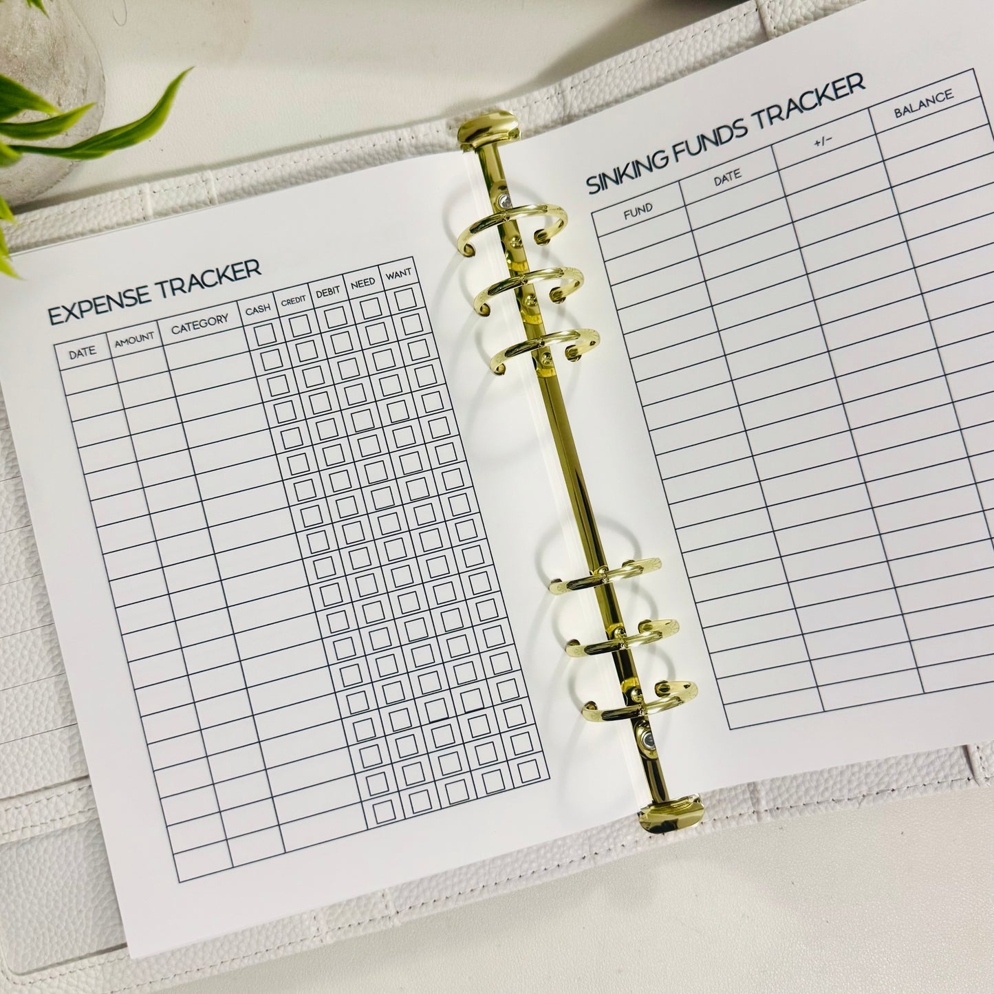 A5 Budget Planner Inserts