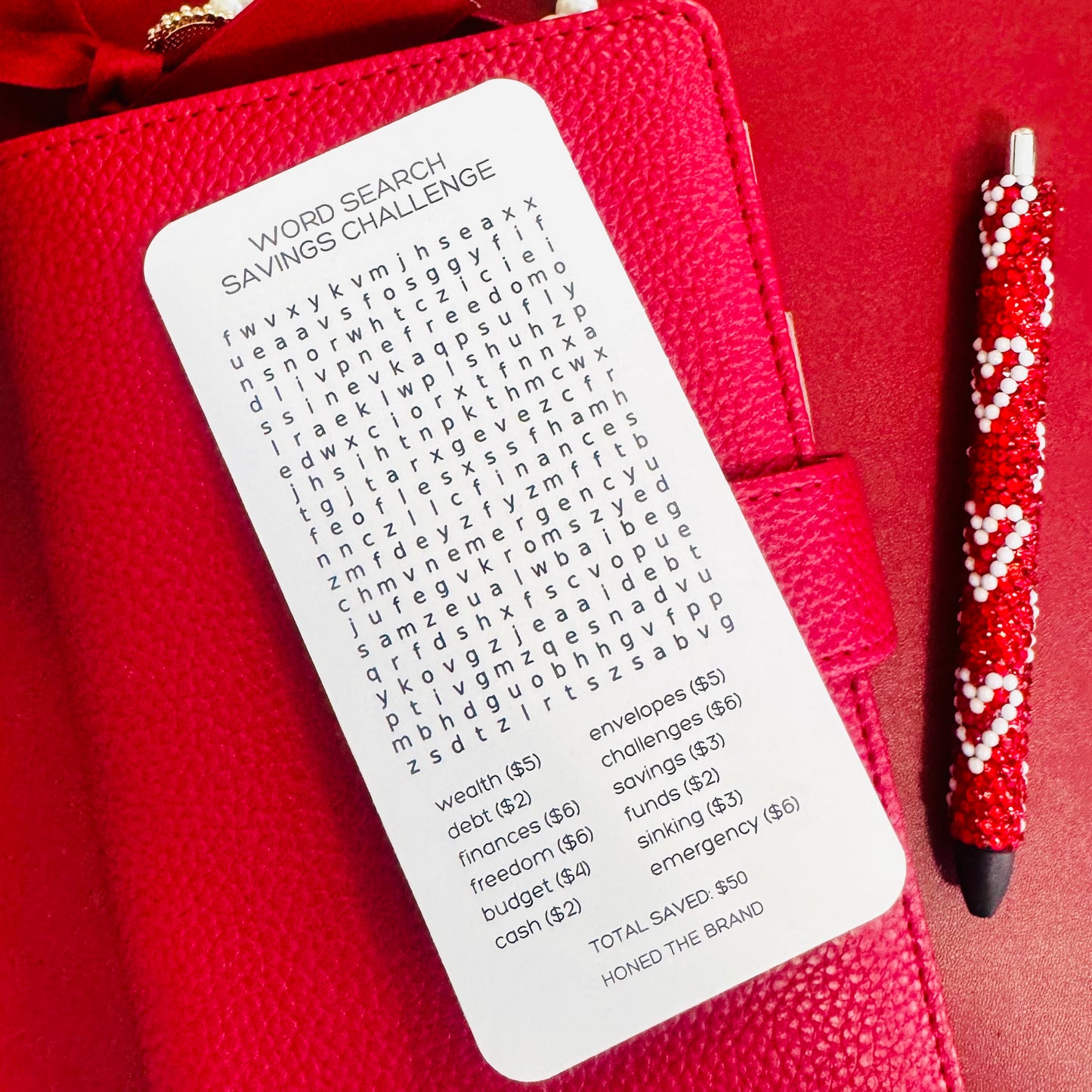 Word Search Savings Challenge