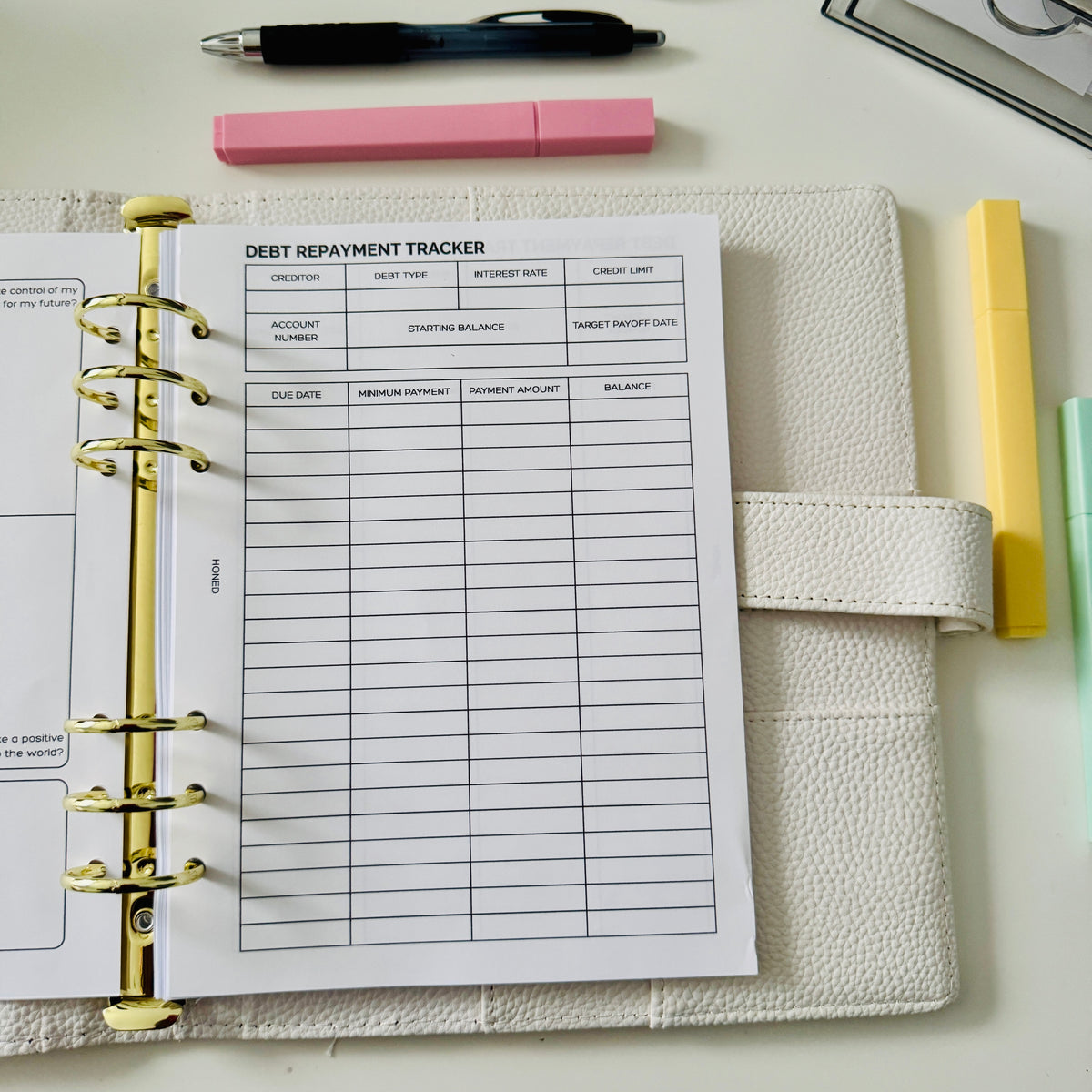 A5 Daily Planner Inserts