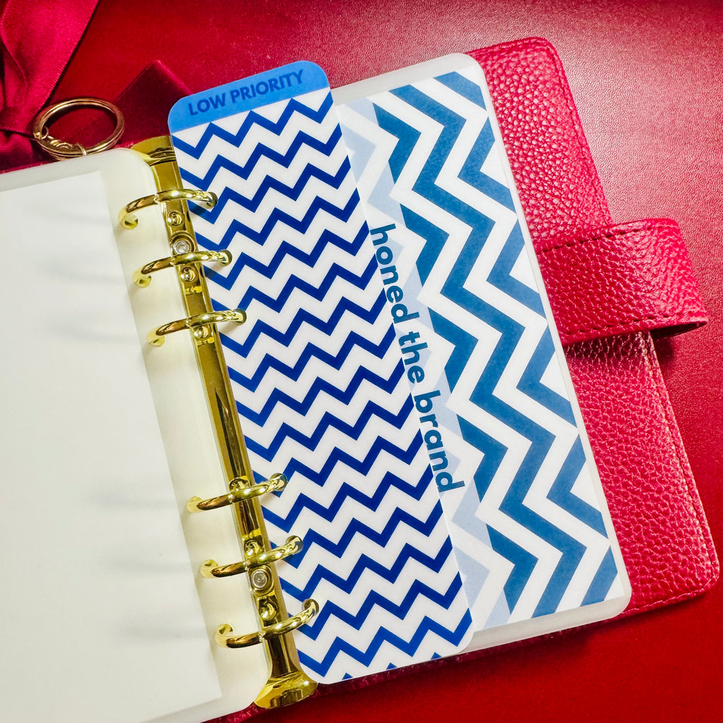 Chevron A6 Binder Bookmark