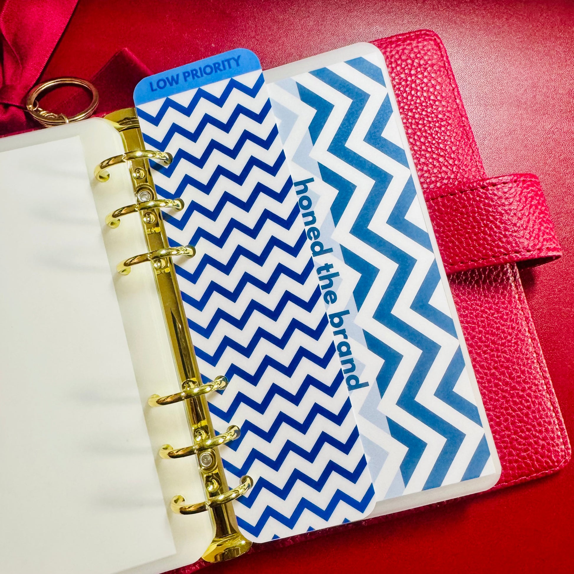 Chevron A6 Binder Bookmark