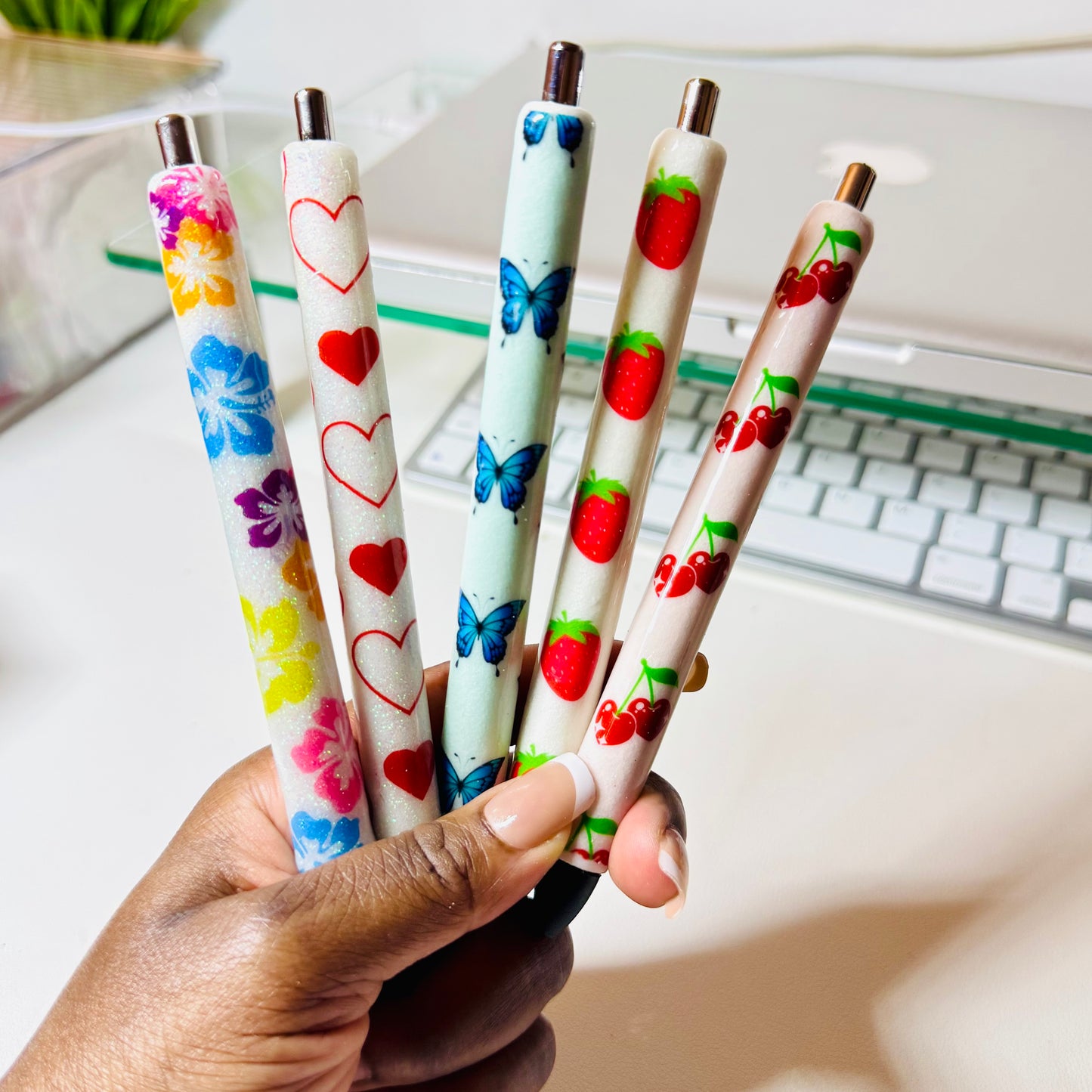 Spring Glitter Pens
