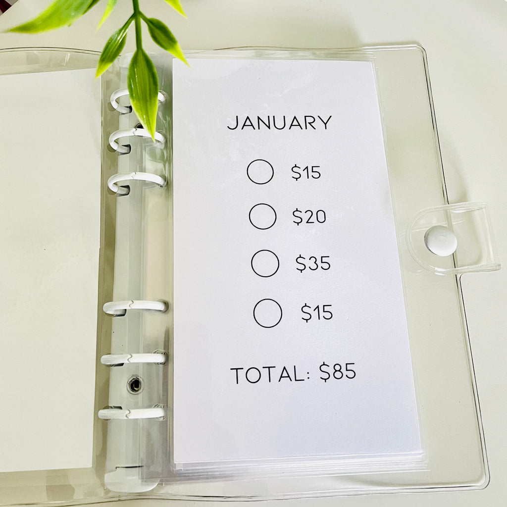 Minimal Monthly Savings Challenge