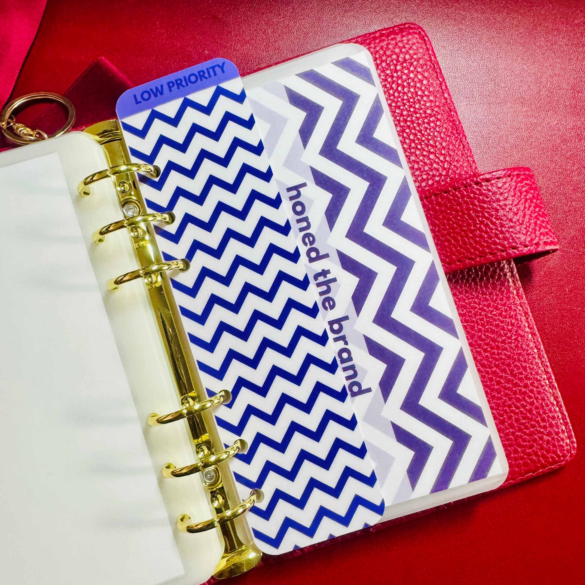 Chevron A6 Binder Bookmark