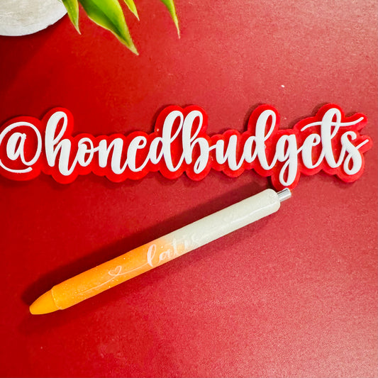 Personalized Glitter Pen