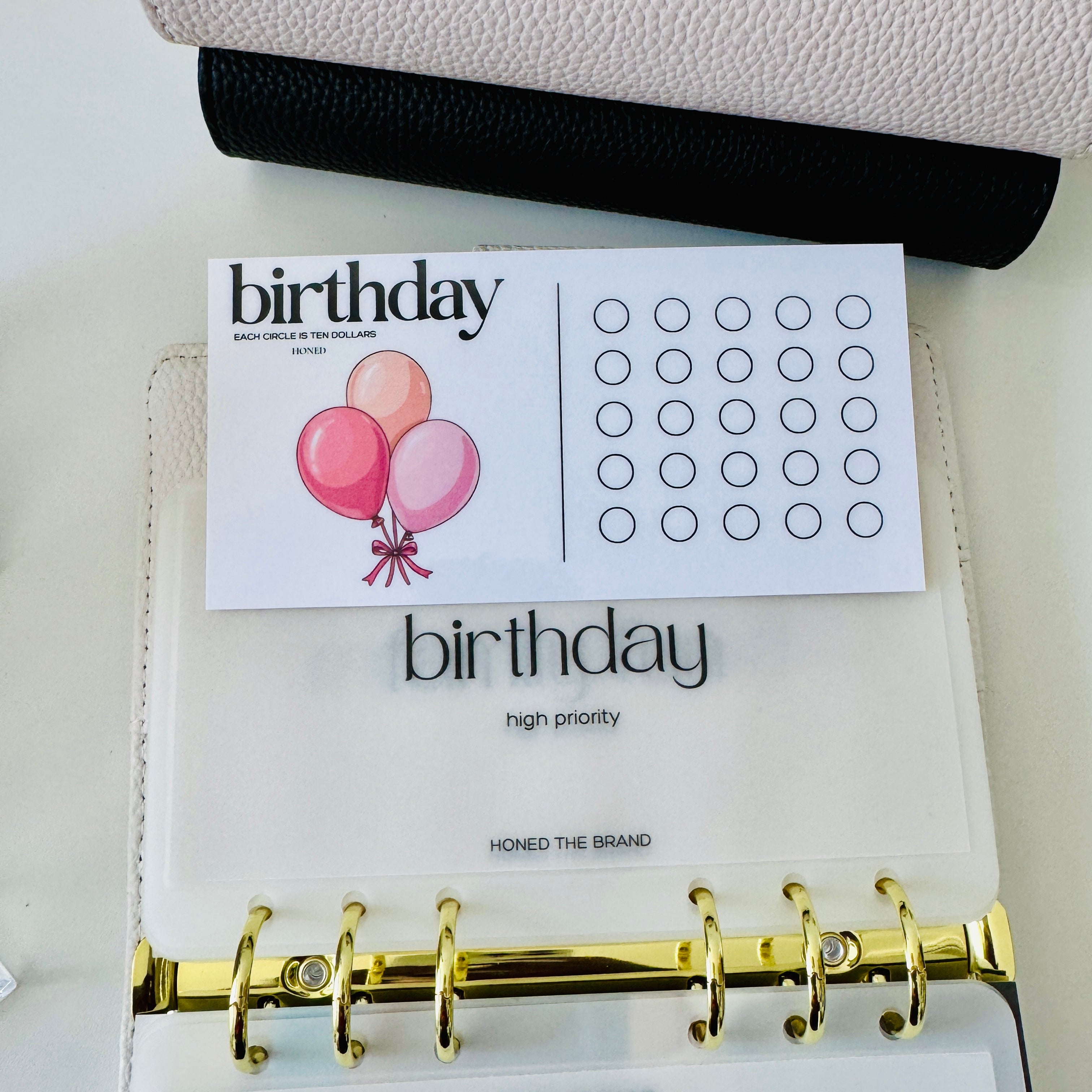 Birthday Savings Challenge