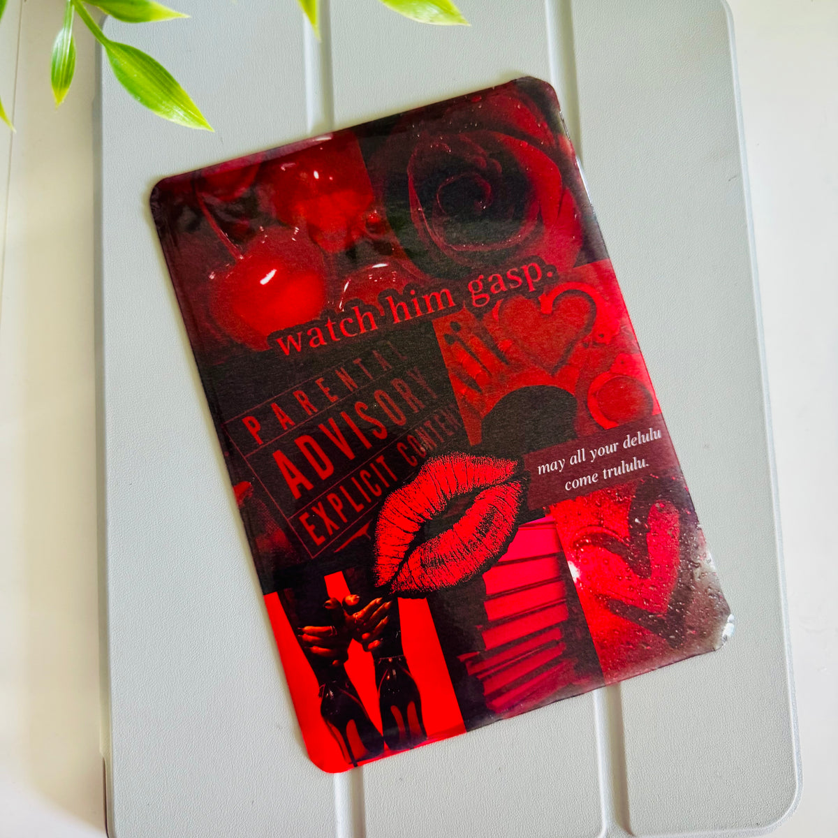 Digital Red Aesthetic Kindle Insert