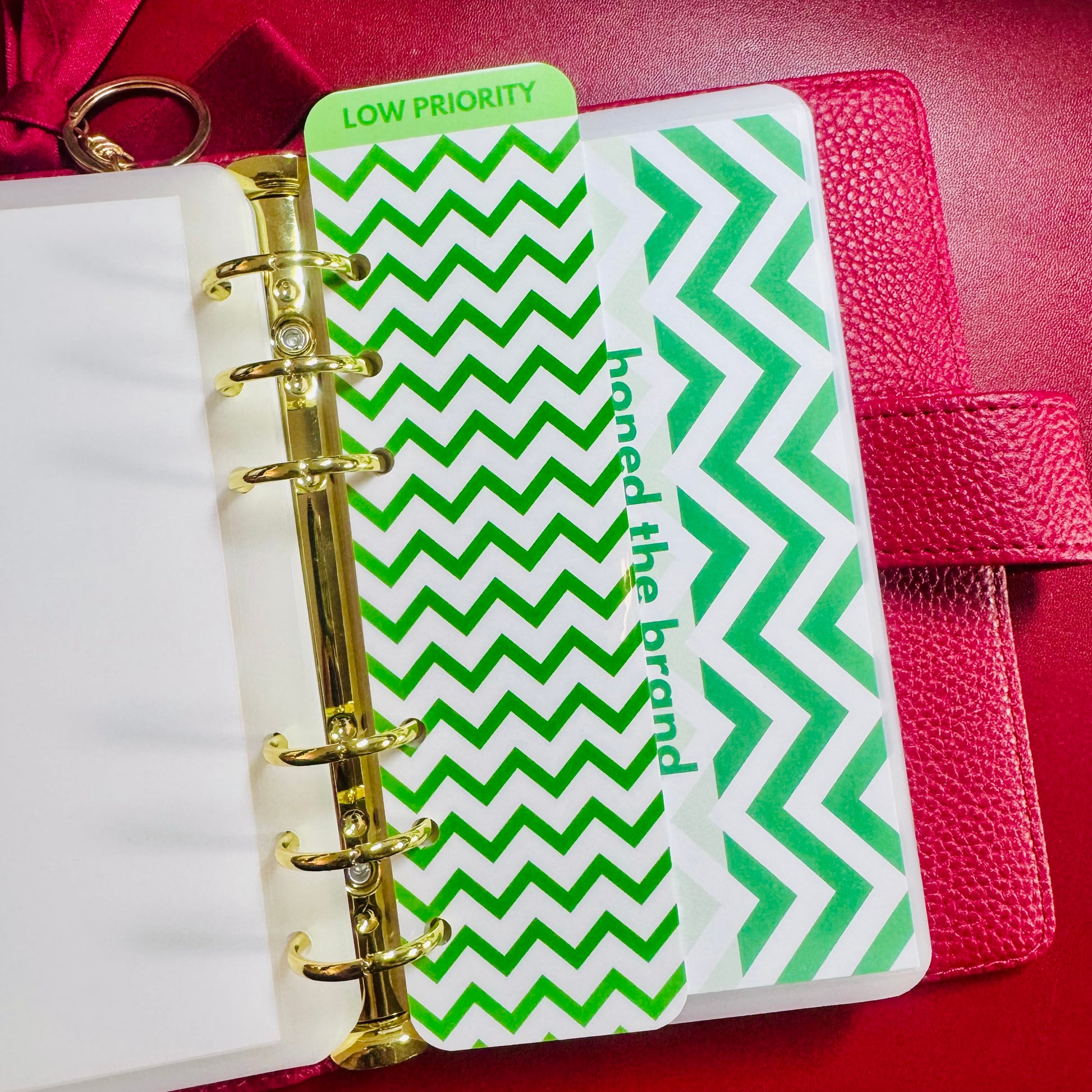 Chevron A6 Binder Bookmark