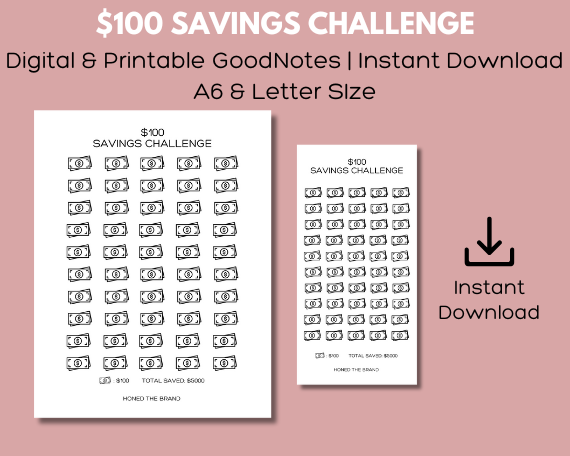 Digital $100 Savings Challenge