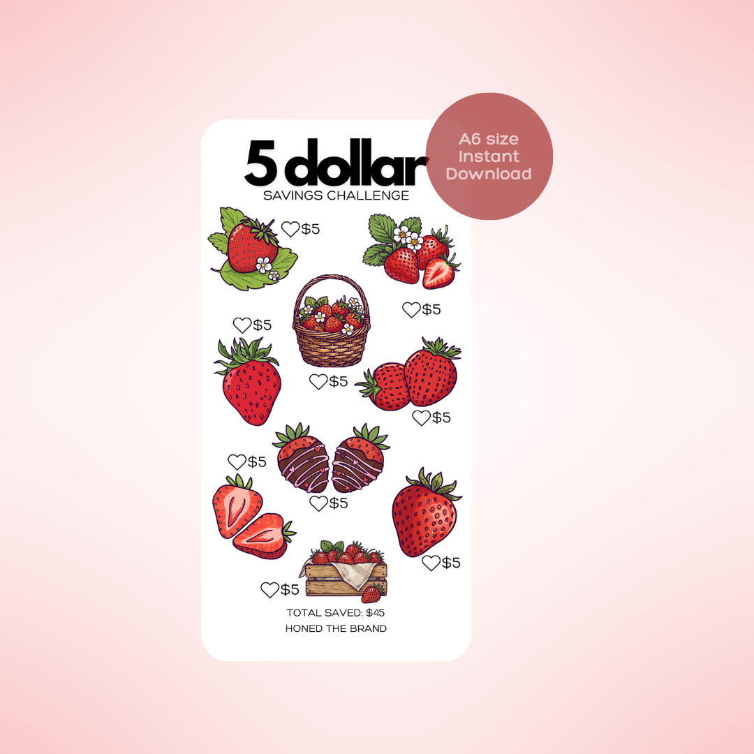 Digital A6 5 Dollar Savings Challenge