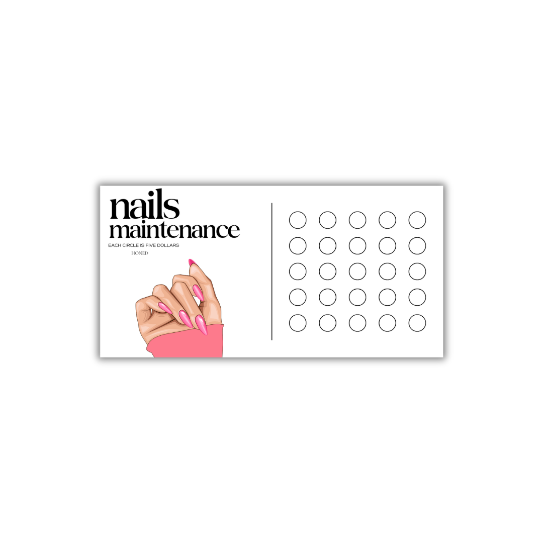Nails Maintenance Savings Challenge