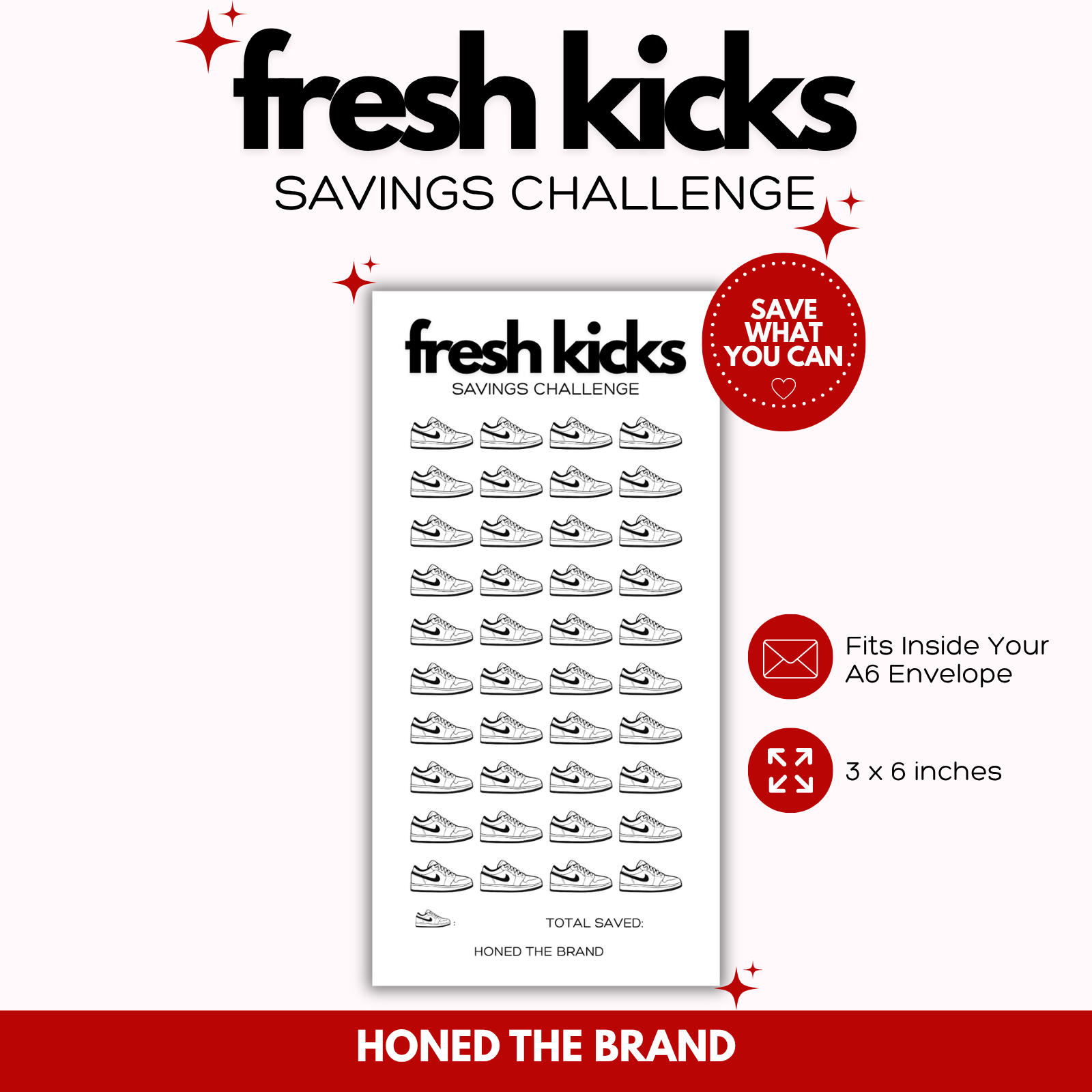 Minimal Fresh Kicks Savings Challenge