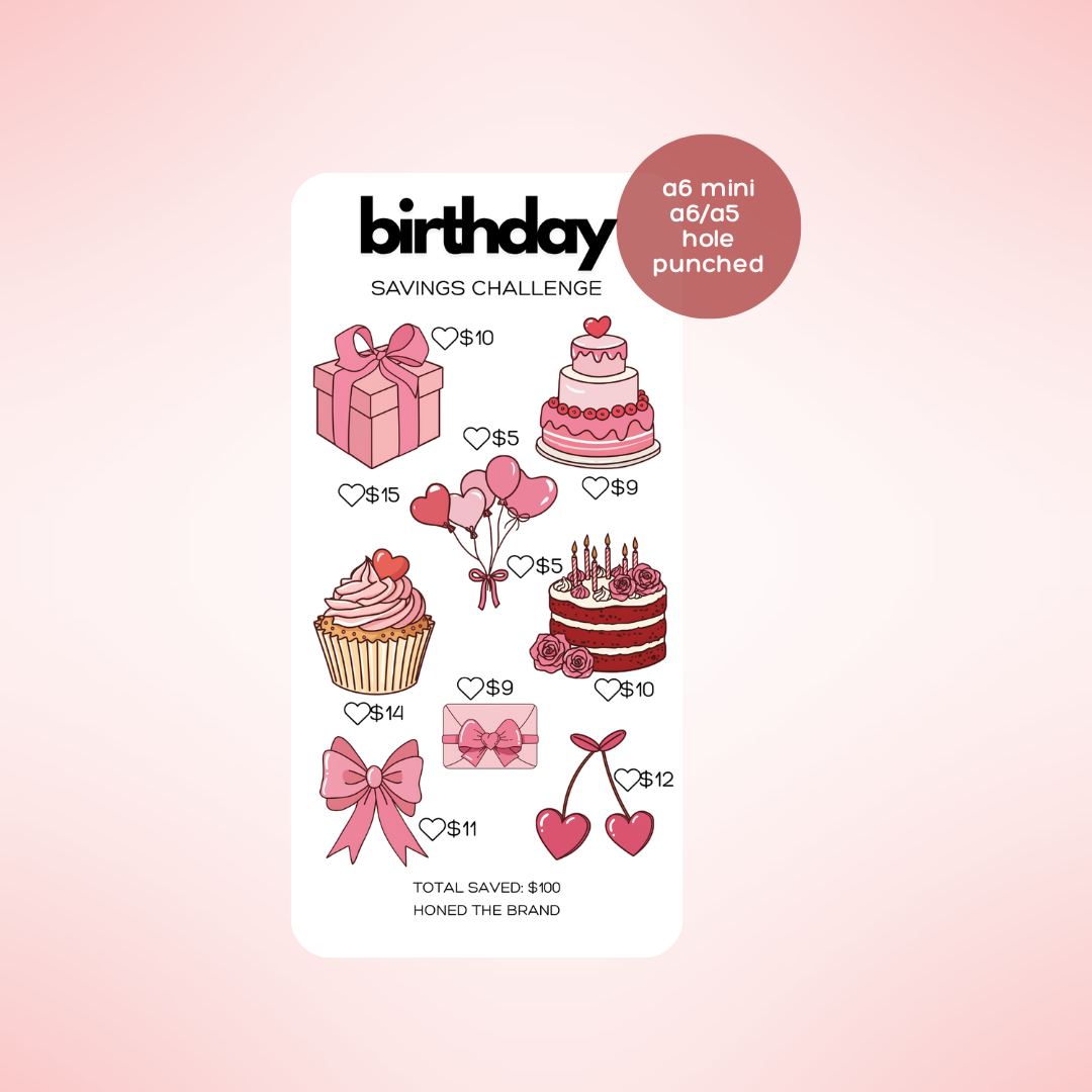 Birthday Savings Challenge
