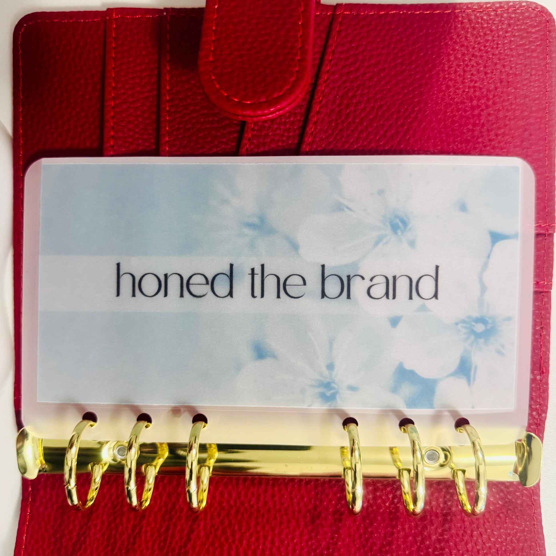 Blue Floral Matte Vellum Cash Envelopes