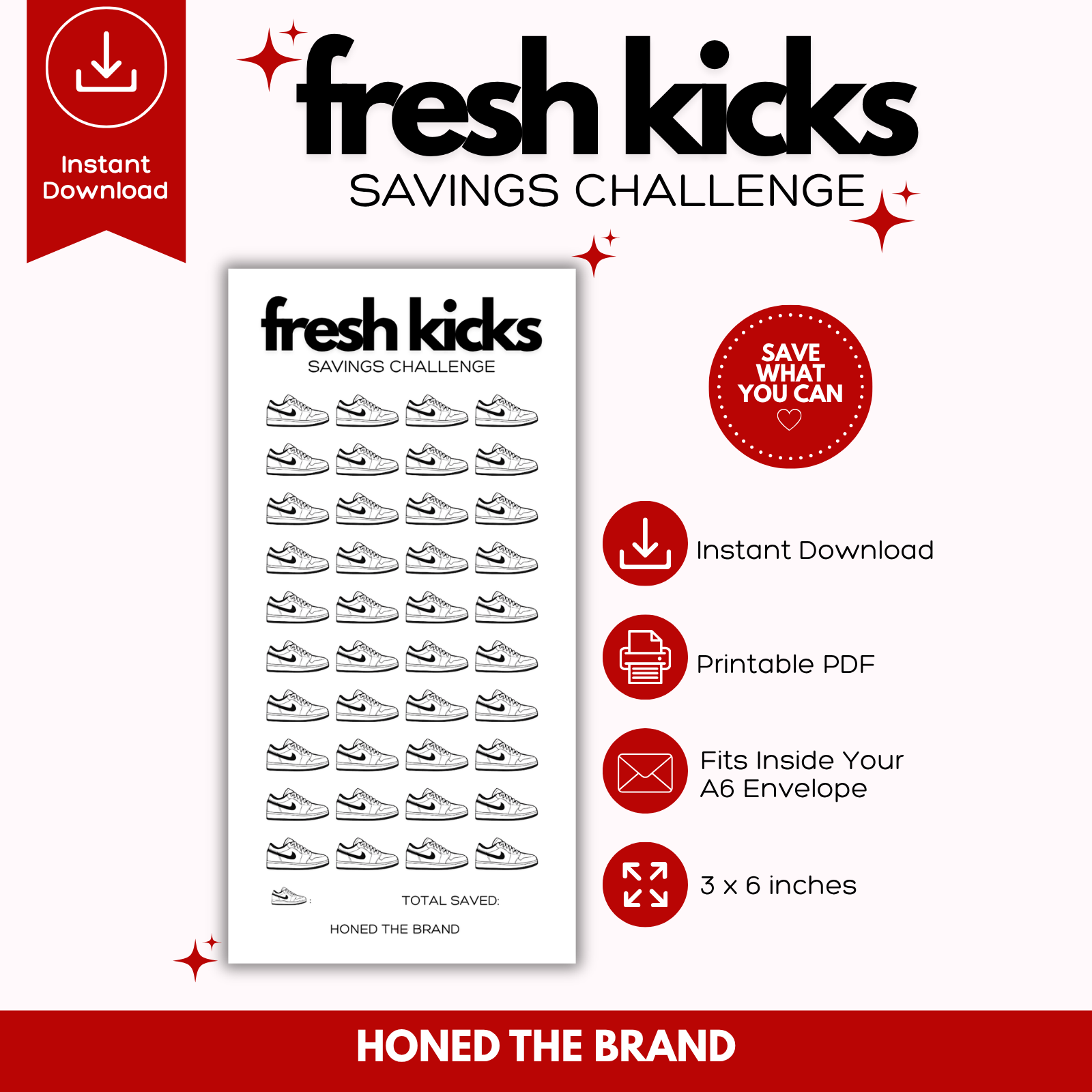 Digital A6 Minimal Fresh Kicks Savings Challenge