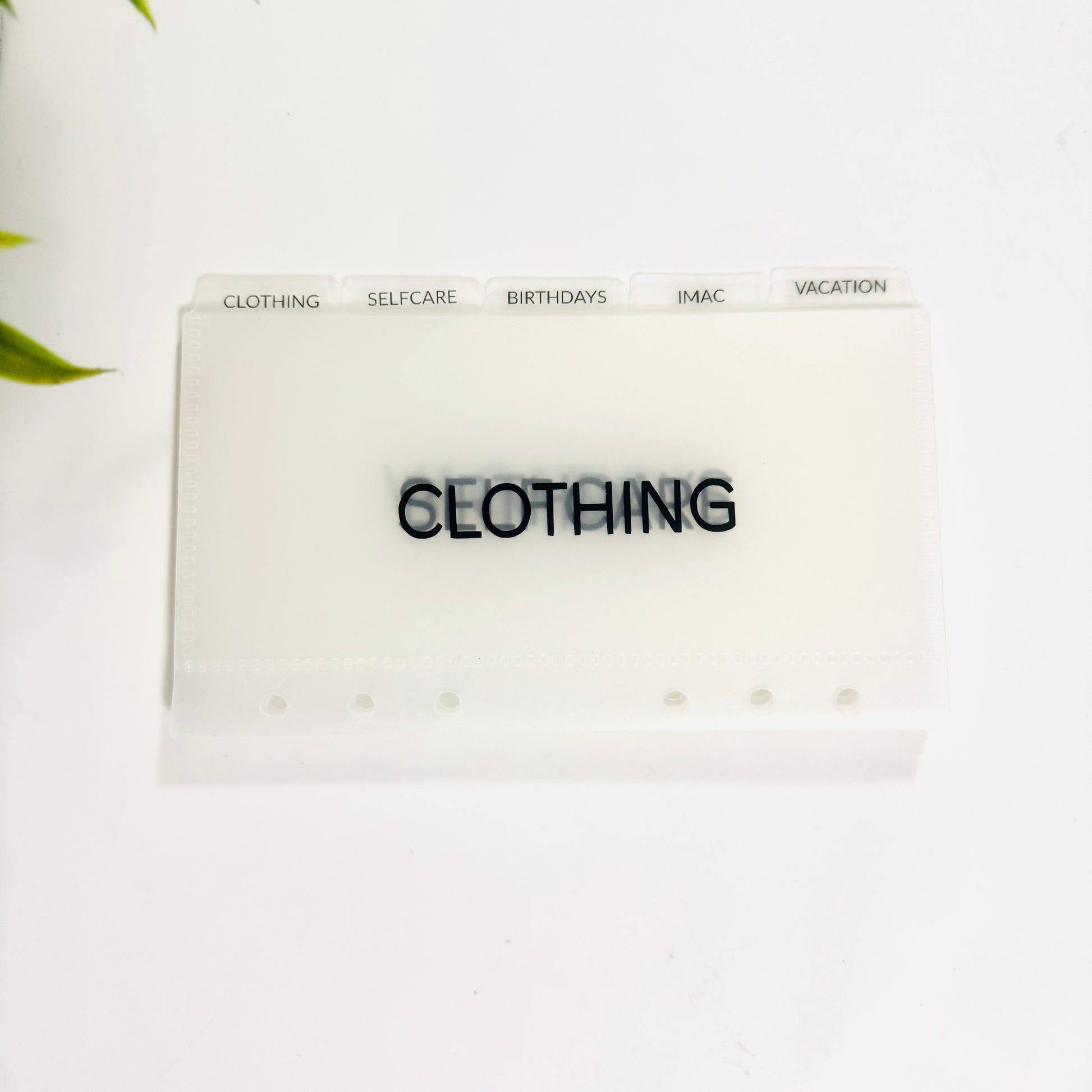 A6 Tabbed PVC Cash Envelopes
