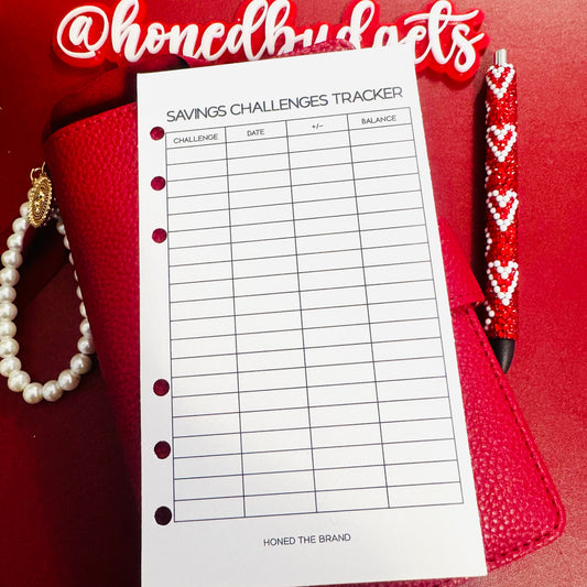 Savings Challenges Tracker