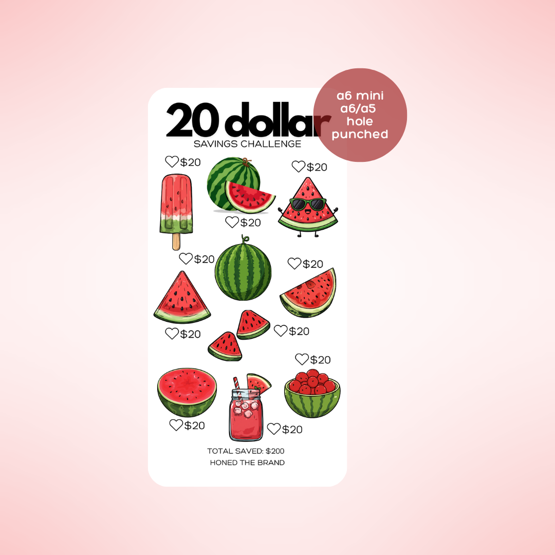 20 Dollar Savings Challenge