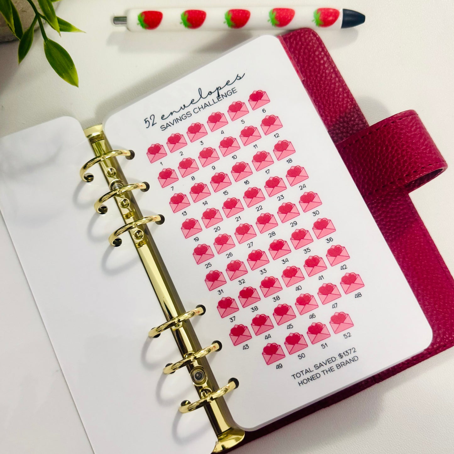 52 Envelopes Savings Challenge