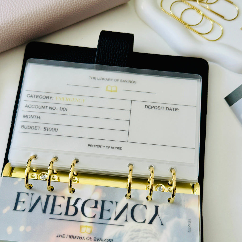 Bookish Ledger Cash Envelope Inserts
