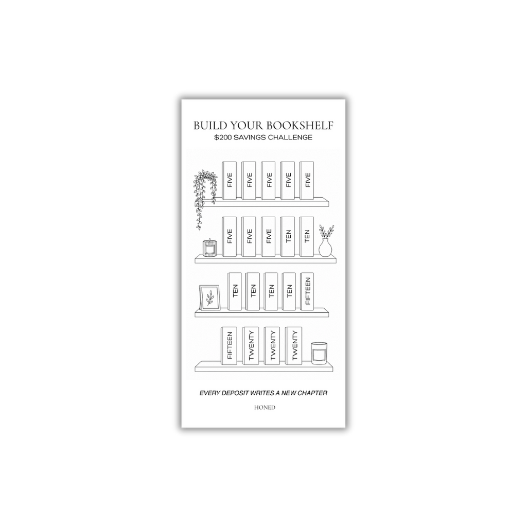 Build Your Bookshelf Savings Challenge