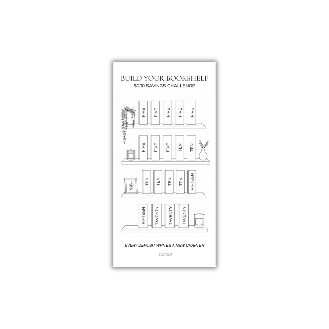 Build Your Bookshelf Savings Challenge