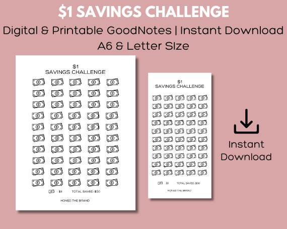 Digital $1 Savings Challenge