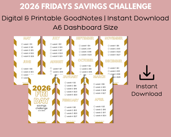 Digital 2026 Fridays Savings Challenge