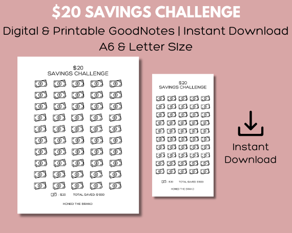 Digital $20 Savings Challenge