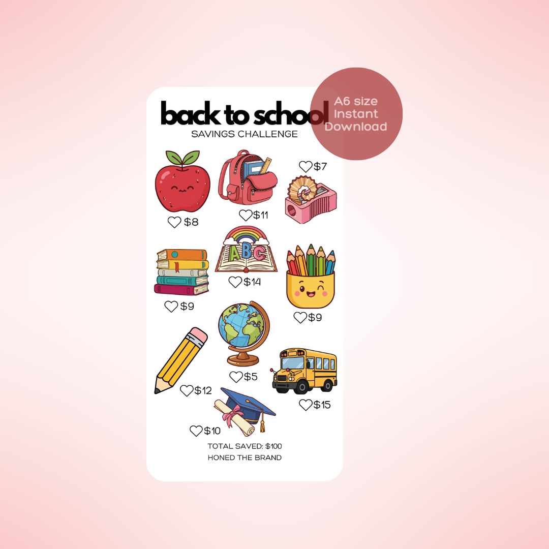 Digital A6 Back To School Savings Challenge