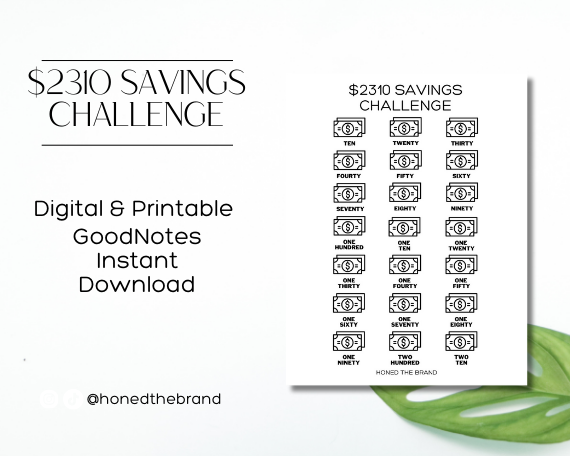 Digital $2310 Savings Challenge