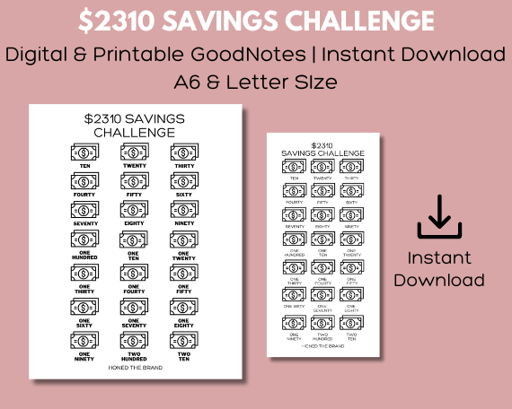 Digital $2310 Savings Challenge