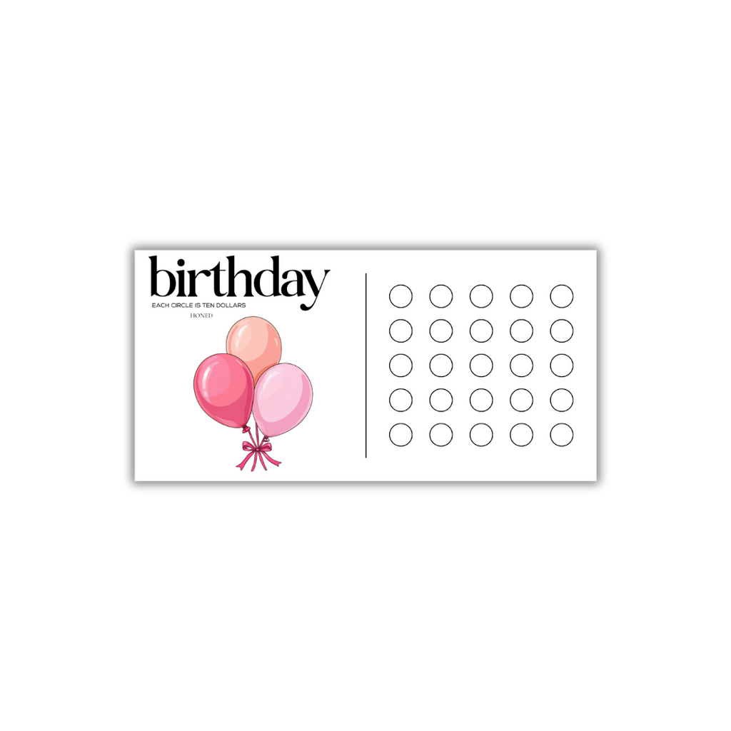 Birthday Savings Challenge