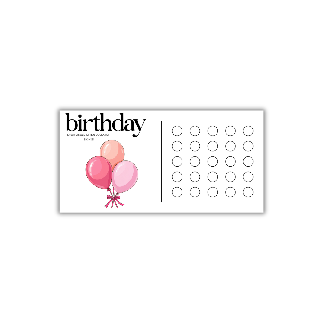 Birthday Savings Challenge