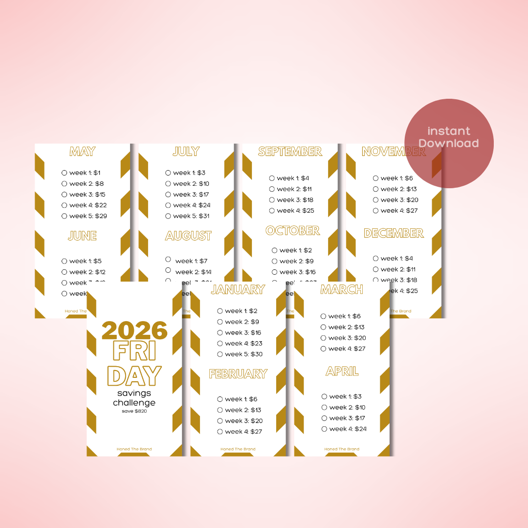 Digital 2026 Fridays Savings Challenge