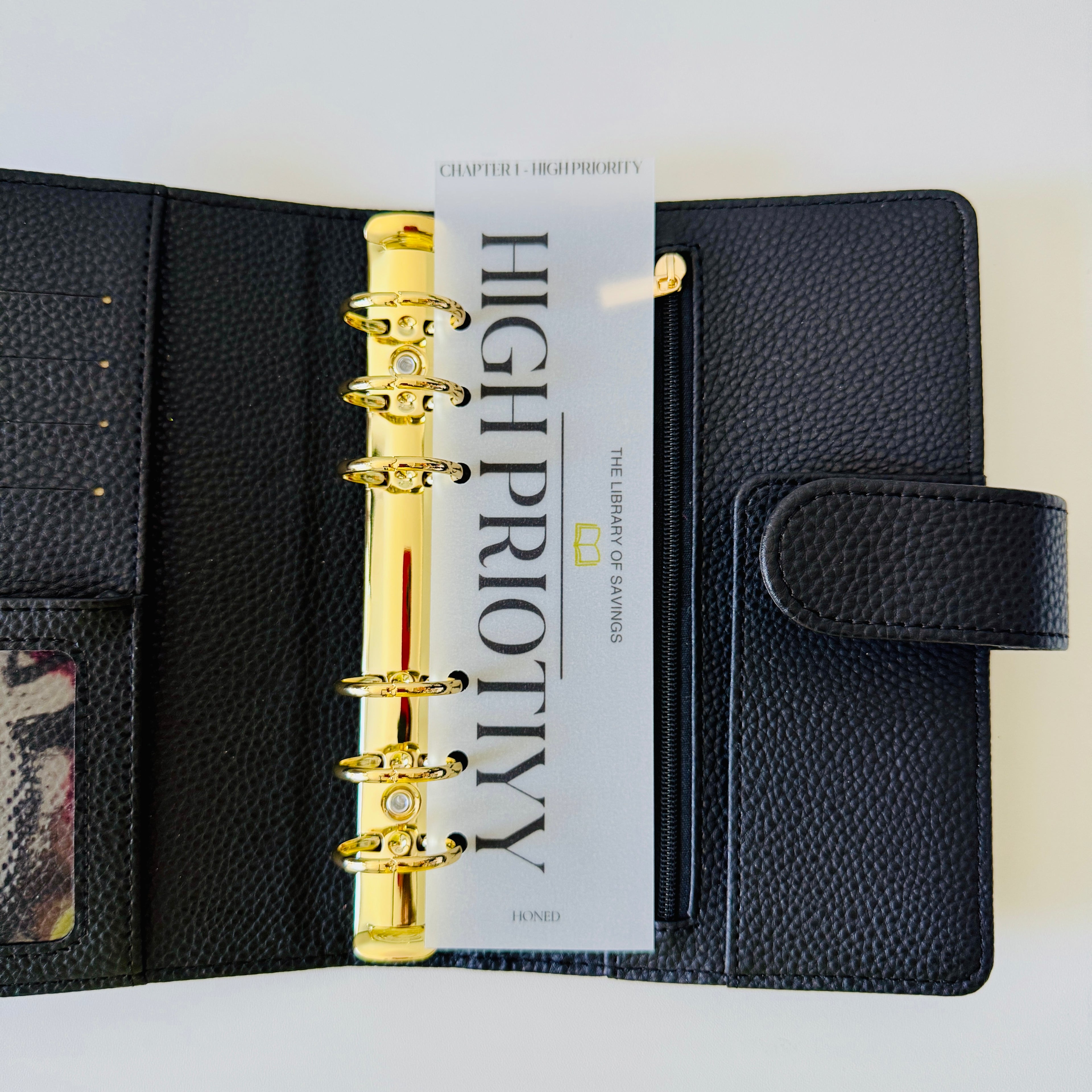 A6 Library Of Savings Binder Bookmark