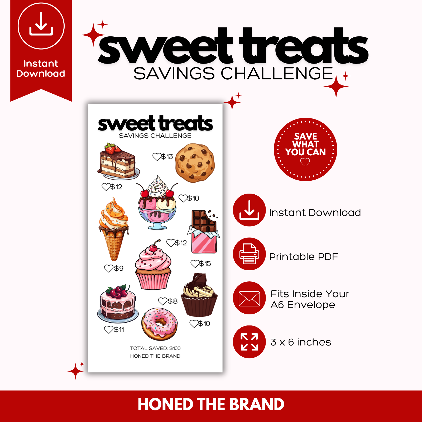 Digital A6 Sweet Treats Challenge