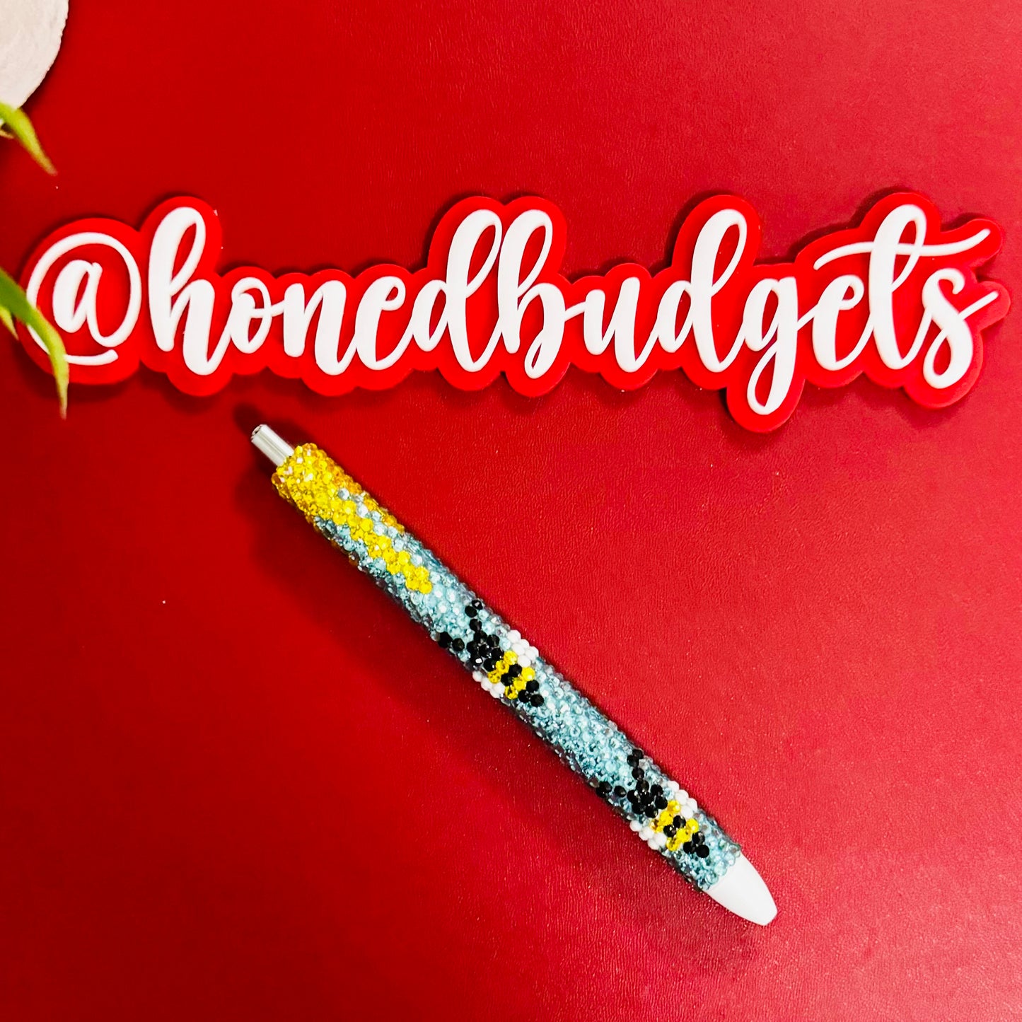 Honey Bee Rhinestone Pen