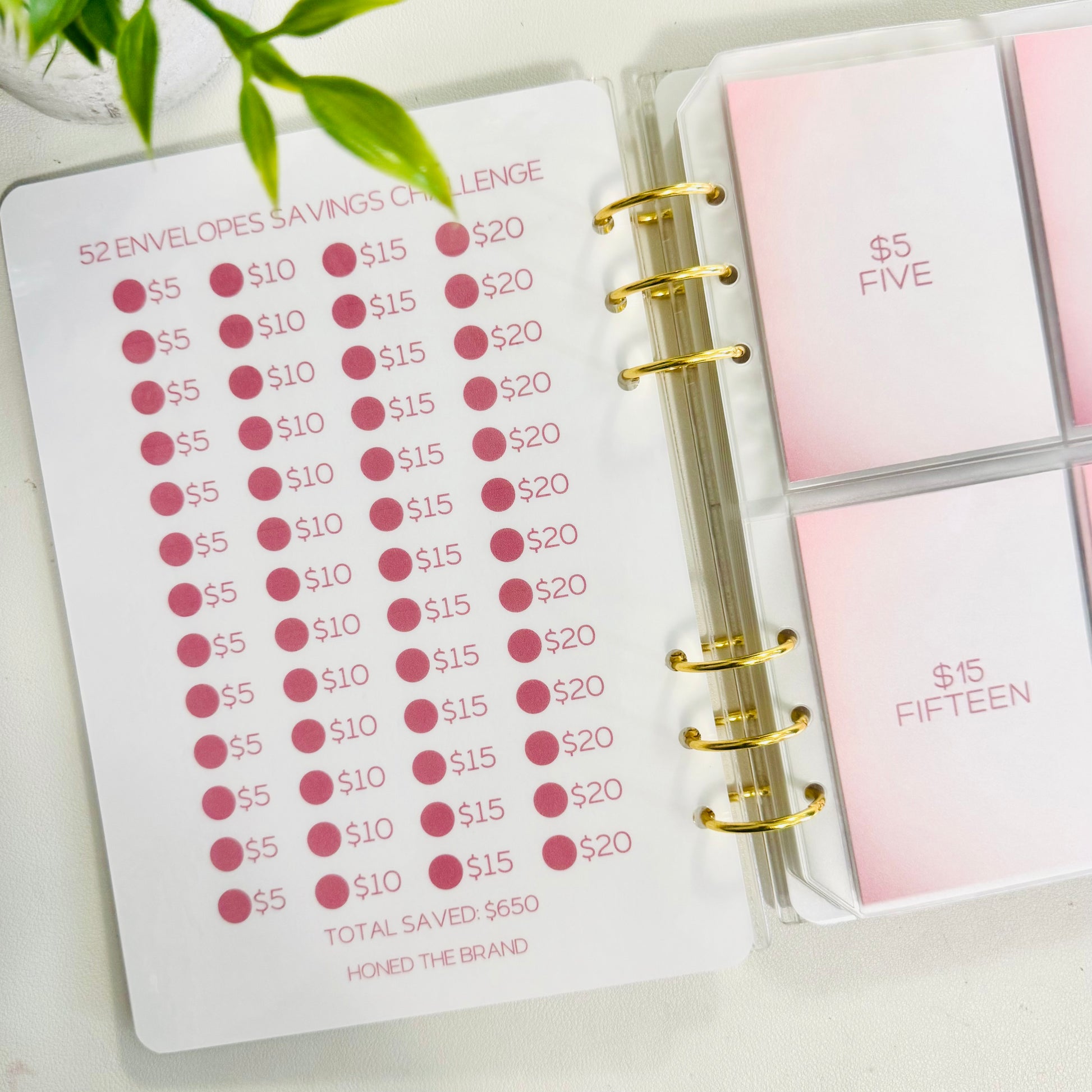 52 Envelopes Savings Challenge