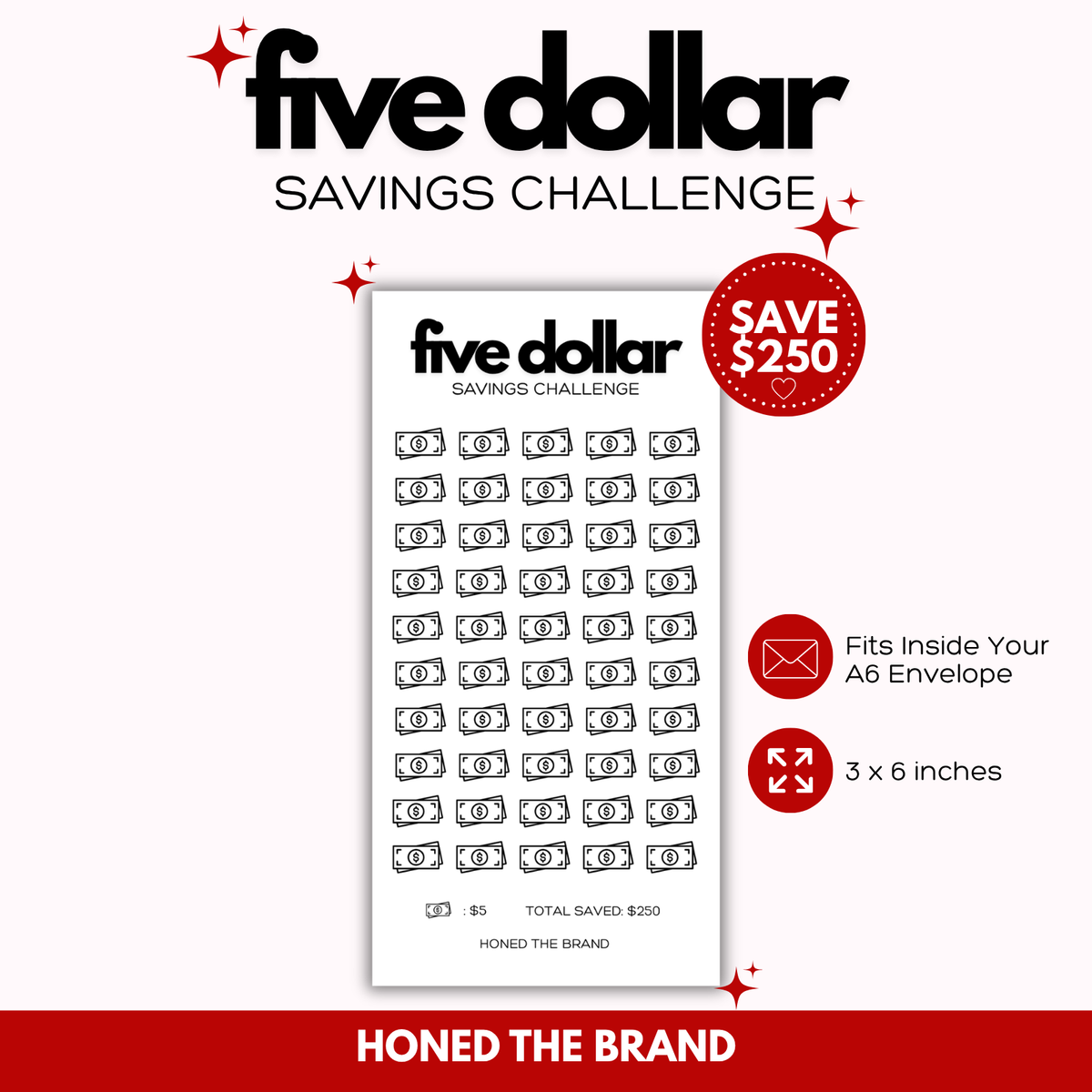 Minimal 5 Dollar Savings Challenge