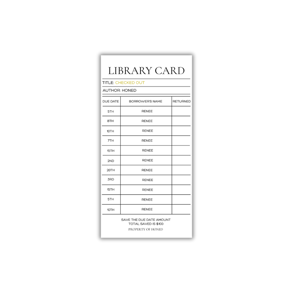 Checked Out Savings Challenge