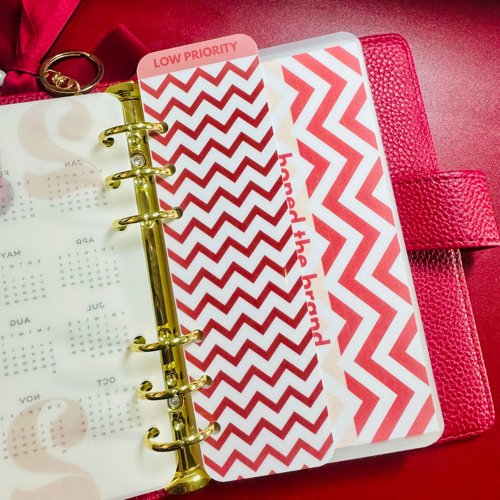 Chevron A6 Binder Bookmark
