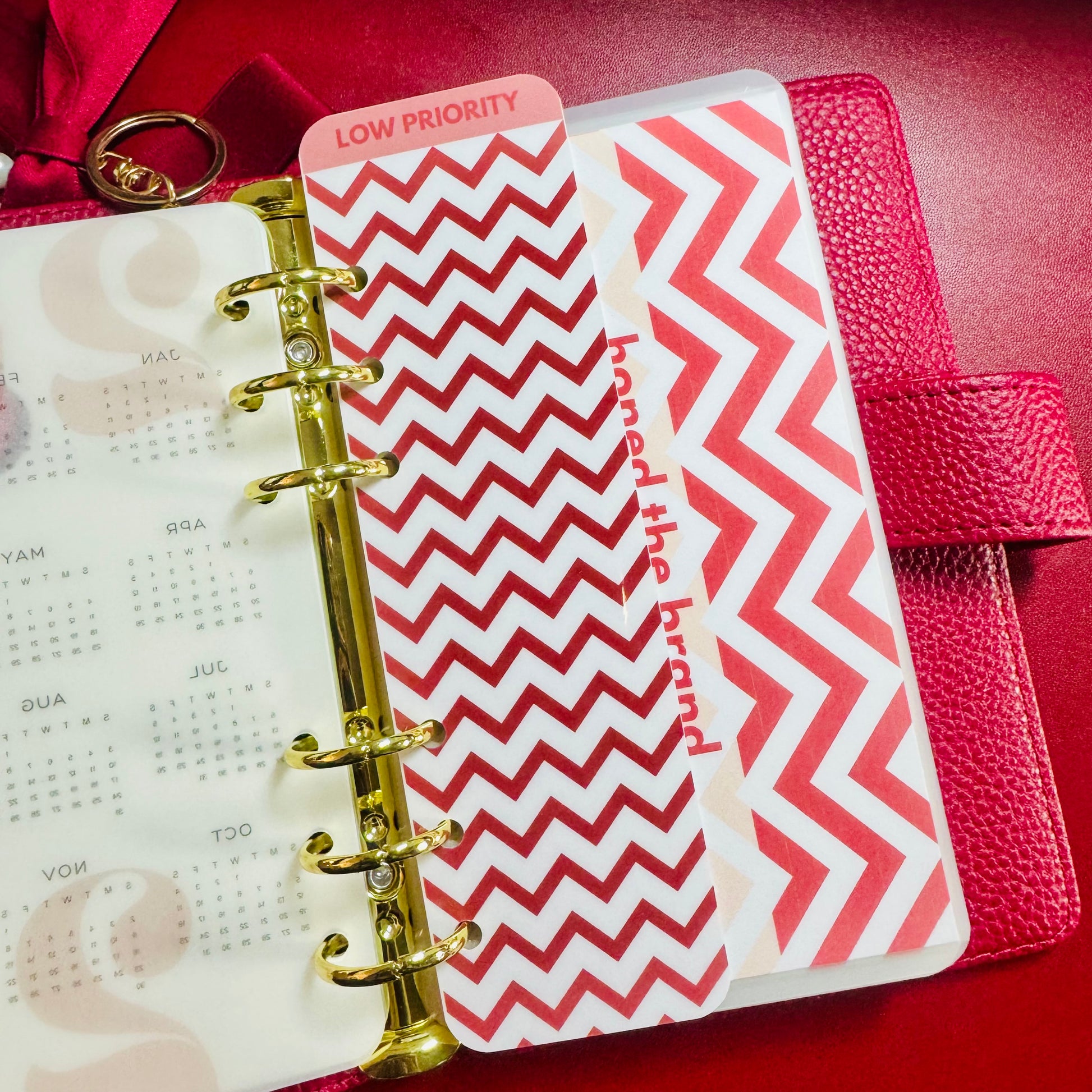 Chevron A6 Binder Bookmark