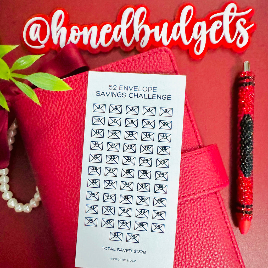 Minimal 52 Envelopes Savings Challenge