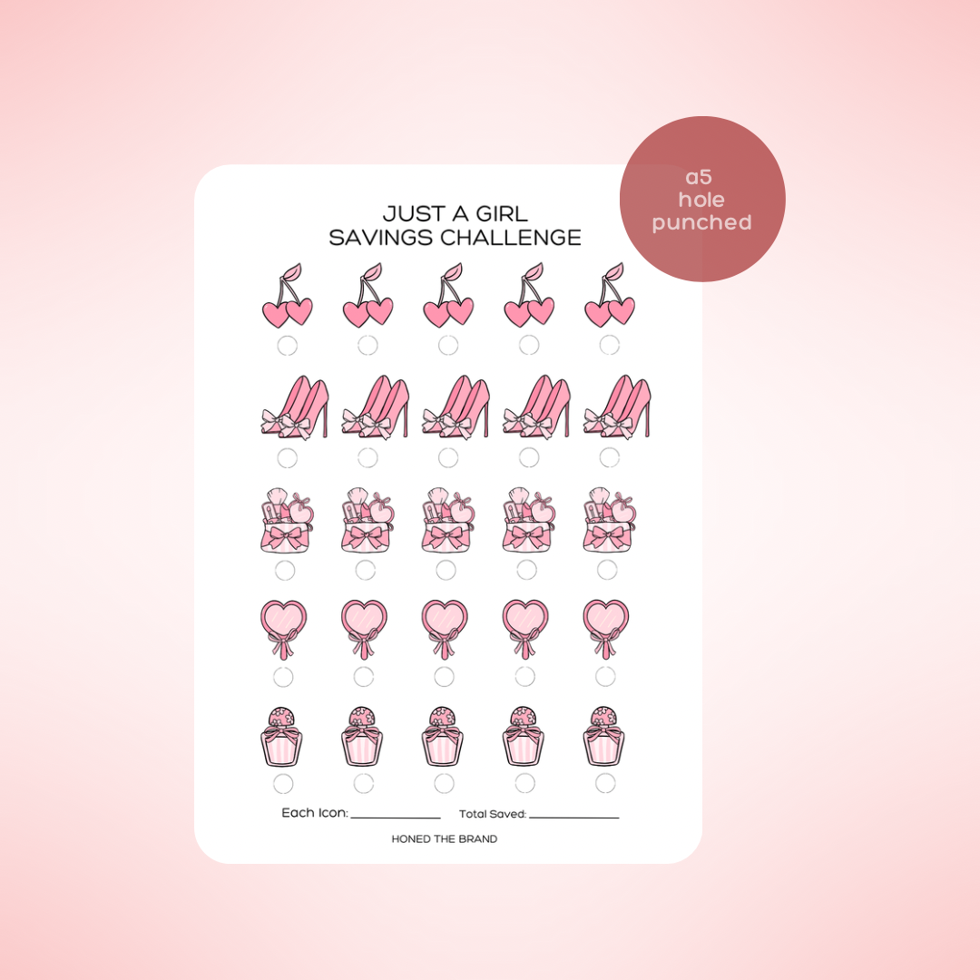 Just A Girl Savings Challenge