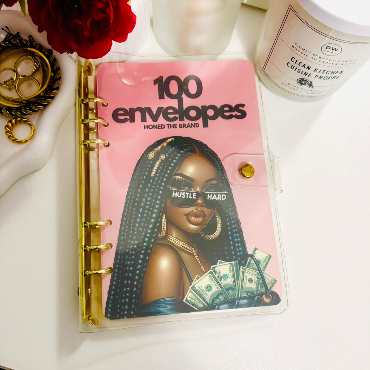 Tabbed 100 Envelopes Savings Challenge Binder